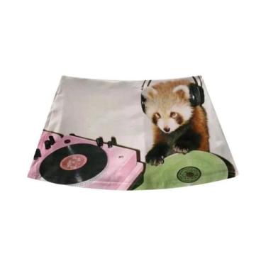 Imagem de Saia Curta Casual Kawaii Com Estampa De Panda E Detalhes Em Renda Esti