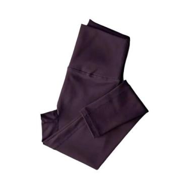 Imagem de Leggings Térmicas Femininas De Cintura Alta Com Forro De Lã Para Yoga 
