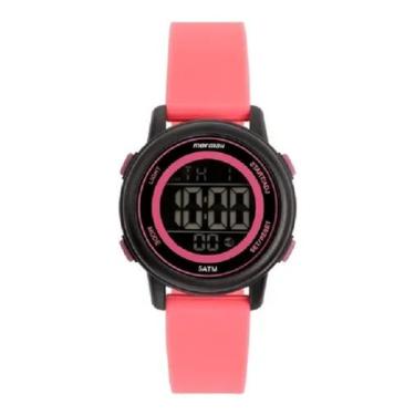 Imagem de Relógio Mormaii Infantil MOJ8563AC/8T Digital Original Alarme Luz Rosa