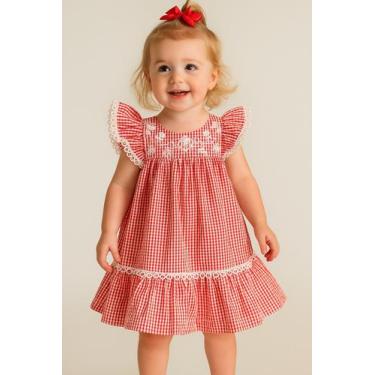 Imagem de Vestido Infantil Xadrez Festa Papilloo, 1 ANO
