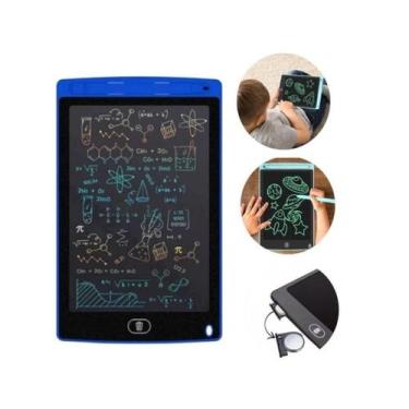 Imagem de Lousa Mágica De Led Quadro Azul Neon Com Caneta Infantil - TZC