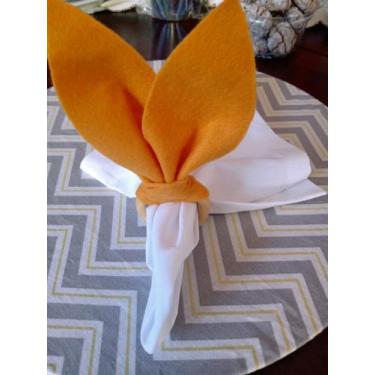 Imagem de Kit Capas de sousplat chevron guardanapos tecido tricoline - Ateliê Ma