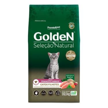 Imagem de Ração Golden Seleção Natural Gatos Filhotes sabor Frango e Arroz 10,1 