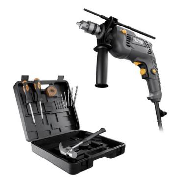 Imagem de Furadeira Parafusadeira de Impacto WAP 700W com Maleta Kit - 220V, 220