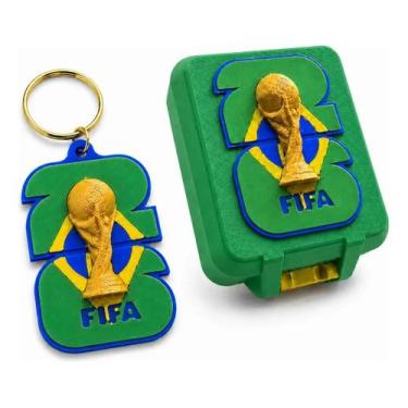 Imagem de Caixa Porta Figurinha Premium Copa Do Mundo 2026 Suporta 200 - TOP 3D 