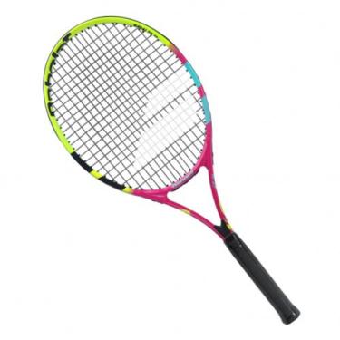 Imagem de Raquete de Tênis Babolat Junior Nadal 26 Amarelo e Rosa