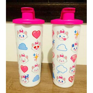 Imagem de Tupperware Importada Copo Infantil Emojis Marie 470ml