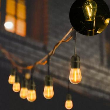 Imagem de Varal De Luz Cordão 5m e 10 Lâmpadas Branco Quente - Senhor da Net, 22