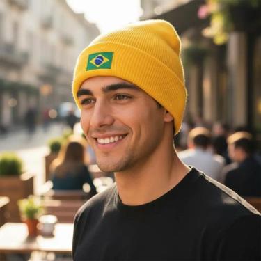 Imagem de Touca Brasil Copa Seleção Torcedor Adultos Unissex Bandeira - gac vari