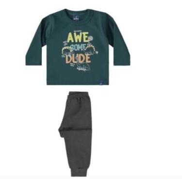 Imagem de Conjunto Moletom Peluciado Infantil Awesome Dude Rex - Romitex, 2, Ver