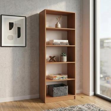 Imagem de Estante de Livros 52CMX175CM Multiuso 5 Nichos Montreal Yescasa Marrom