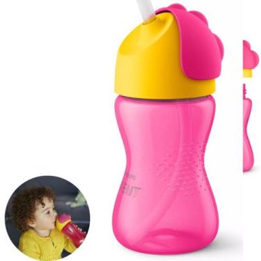 Imagem de Garrafa Infantil Avent 12m+ 300ml Antivazamento com Canudo de Silicone