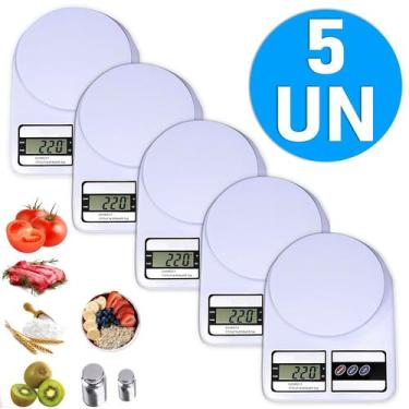 Imagem de Balança De Cozinha Digital 10kg Função Tara Dieta Confeitaria Pesar Fr