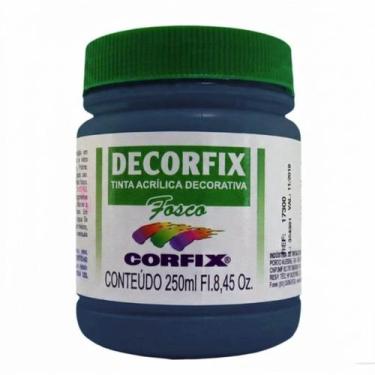 Imagem de Tinta Acrílica Fosca Corfix 250ml para Arte e Artesanato Cor:Blue Nigh