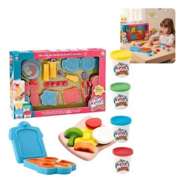 Imagem de Kit Massinha Café Da Manhã 4 Potes Acessórios Divertoys