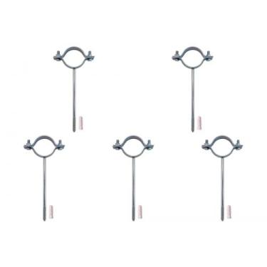 Imagem de Kit C/5 - Para-Raio Suporte Para Tubo Protecao 2''Rosca S... - Raycon