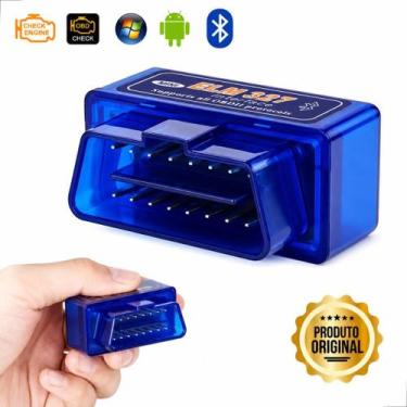 Imagem de Scanner Elm327 Obd2 Bluetooth Vs 1.5 Placa Dupla Pic 8f25k80 - BLUTU