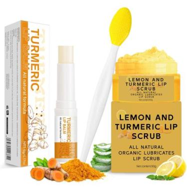 Imagem de Conjunto de esfoliante labial e protetor labial MUREND, açafrão e limã