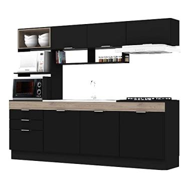 Imagem de Cozinha Compacta Primavera Bella CS863 Onix/Noce