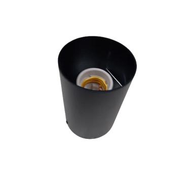 Imagem de Plafon Sobrepor Tubo Redondo Preto 7,5X11CM Para 1 Par20 ReF.PF220 – Belly Lustres