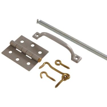 Imagem de The Hillman Group 853125 Conjunto de porta para tempestade e tela - 5 peças - Galvanizado 1 unidade