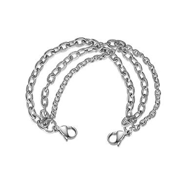 Imagem de Pulseira linnalove-Tri-Strand de aço inoxidável, alerta médico, intercambiável para gilrs