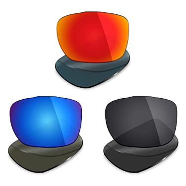 Imagem de 3 pares de lentes polarizadas de substituição da Mryok para óculos de sol Oakley Two Face – Opções