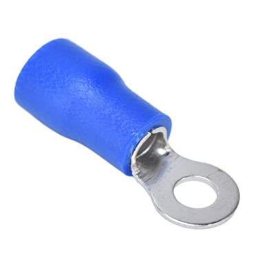 Imagem de LiebeWH 100 Pcs Terminais de crimpagem pré-isolados Terminais de crimpagem de cobre Conectores de fio Conector de fio tipo anel de PVC para computadores AWG 16-14