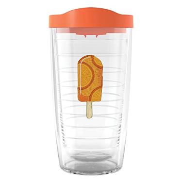 Imagem de Tervis Ice Popsicle Collection Feito nos EUA Copo térmico de parede dupla mantém as bebidas frias e quentes, 473 ml, Orange Pop