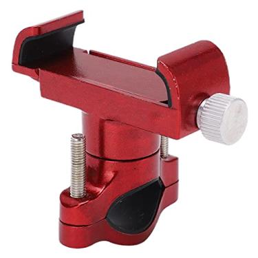 Imagem de Suporte de telefone para bicicleta, instalação horizontal vertical, suporte de telefone de bicicleta, liga de alumínio durável com chave sextavada para bicicletas para motocicletas para scooters (vermelho)