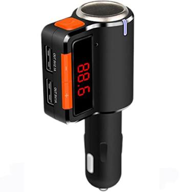 Imagem de PolarLander Modulador transmissor de FM Bluetooth Handfree Carro MP3 Player Adaptador de rádio Dual USB Isqueiro de cigarro para celular Tablet