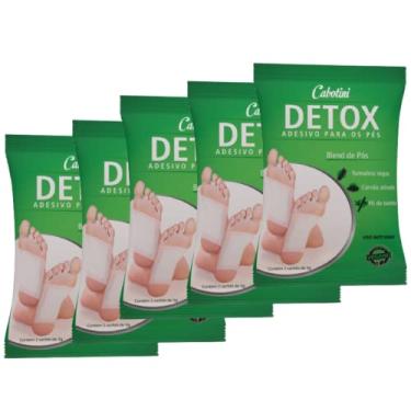 Imagem de KIT 05 Adesivo Detox Para Os Pés Uso Noturno 02 Saches - Cabotini