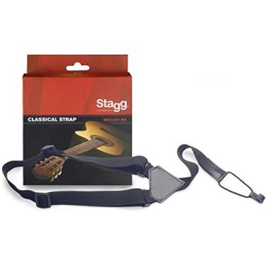 Imagem de Stagg SNCL001-BK Pulseira de nylon para guitarras clássicas e ukuleles, preta