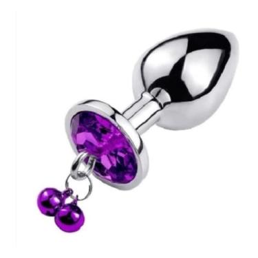 Imagem de Plug Anal De Aço Com Sino Tamanho P 7cm X 2,7Cm