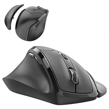 Imagem de Newtral Mouse ergonômico, mouse sem fio vertical exclusivo de 33 graus - mouse óptico de 2,4 GHz: 3 níveis DPI ajustáveis 800/1200/1600, para laptop, PC, computador, desktop, notebook, etc, mão esquer