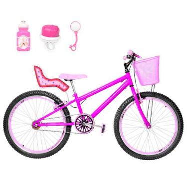 Imagem de Bicicleta Feminina Aro 24 Aero + Kit Passeio E Cadeirinha - Flexbikes