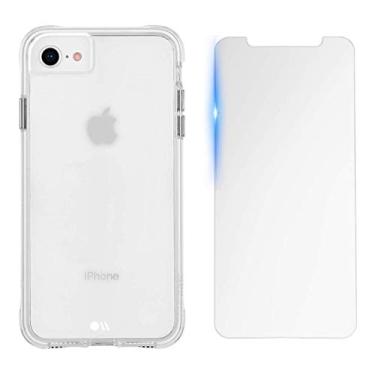 Imagem de Case-Mate - Pacote de proteção - Capa e protetor de tela para iPhone SE (serve para dispositivos 2020 e 2022) - Compatível com iPhone 7 e 8-4,7 polegadas - Transparente
