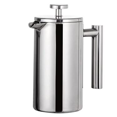 Imagem de Cafeteira Prensa Francesa 800ml Térmica Aço Inox Cremeira Leite Café