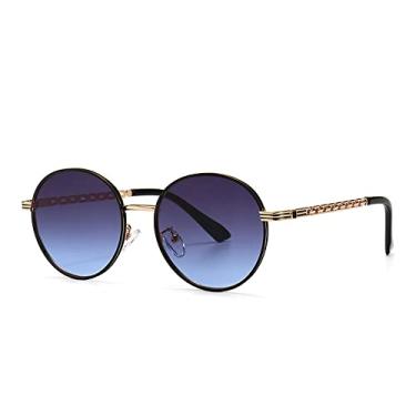 Imagem de Óculos de sol retrô armação redonda óculos de sol Wind Street, 3, tamanho único