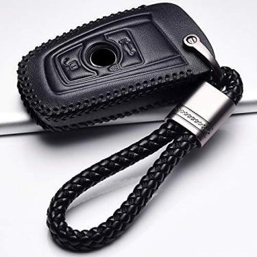 Imagem de YJADHU Capa de proteção de couro para chave de carro, apto para BMW 520 525 f30 f10 F18 118i 320i 1 3 5 7 Series X3 X4 M3 M4 M5,3