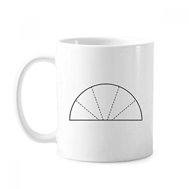 Imagem de Caneca de cerâmica com símbolo geométrico de totem, cerâmica para café, xícara de porcelana