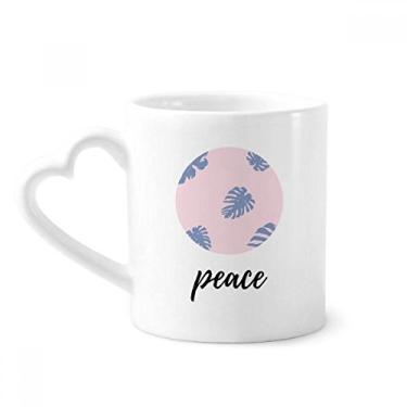 Imagem de Pó azul abstrato plantas arte caneca café cerâmica copo coração vidro