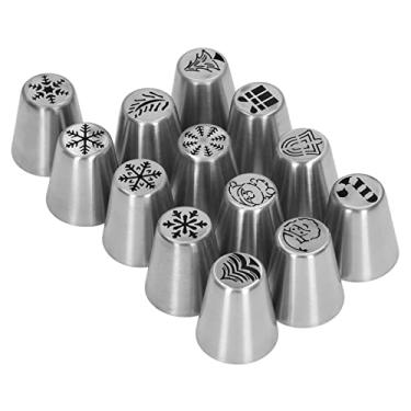 Imagem de 13 Peças de Bicos de Alta Dureza para Flores de Natal, Bicos para Fazer Bolos, Dicas de Decoração