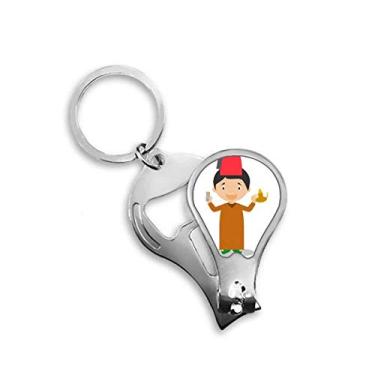 Imagem de Cortador de unhas Red Hat Morocco Cartoon Cortador Abridor Chaveiro Tesoura