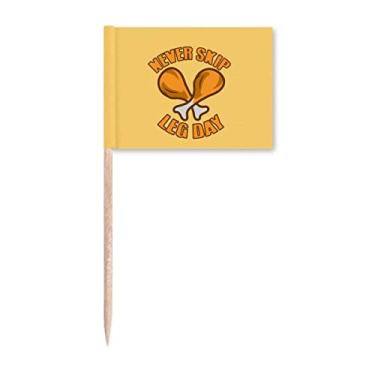 Imagem de Baquetas Tempt People Ignore Food Toothpick Flags Marcador Decoração de Festa