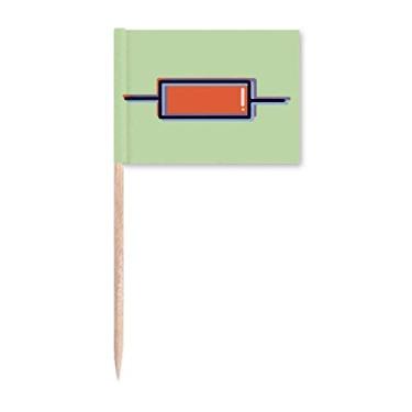 Imagem de Elemento de bateria Elemento de Eletrocircuito, Bandeiras de palito, Marcador Topper Decoração de Festa