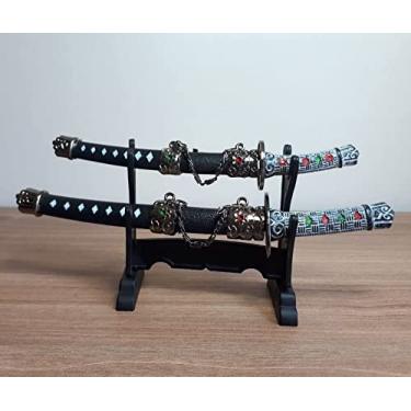 Imagem de Kit Espadas Decorativas Katanas Samurai Japonesa Metal-Enfeite Decorativo-Espada Para Decoração-Enfeite Decorativo Casa Escritório-Luiggi Presentes