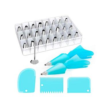 Imagem de Jogo De Bicos Para Confeitar Em Inox - Kit Com 33 Peças