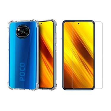 Imagem de Kit Capa E Película De Vidro Xiaomi Redmi Poco X3 / Poco X3 NFC