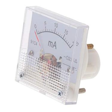 Imagem de Baoblaze — Amperímetro analógico de plástico durável DC de teste de corrente tipo apontador – 0-20mA